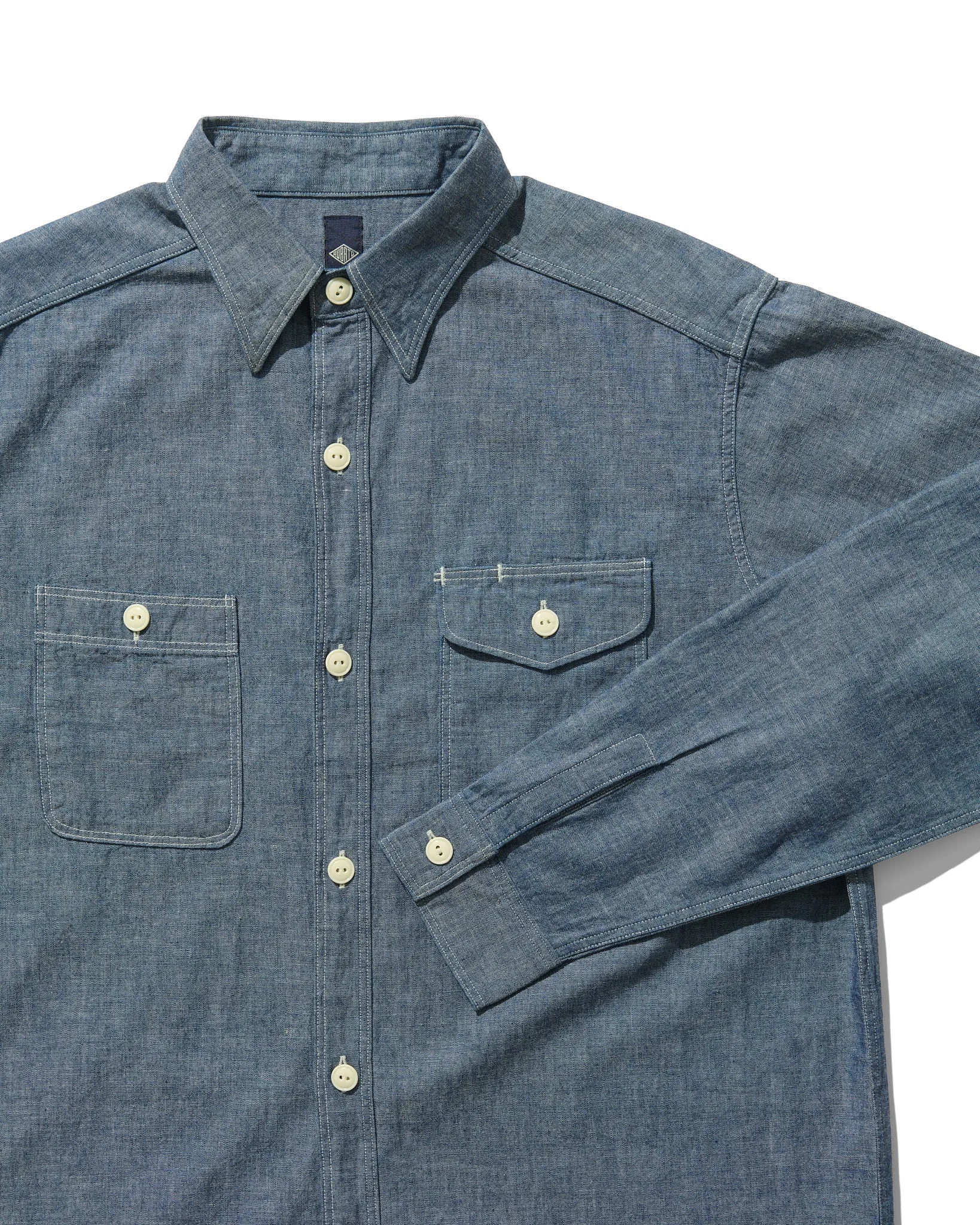 Work Shirt in Light Blue Selvage Chambray sold by Rubato product image thumbnail 2