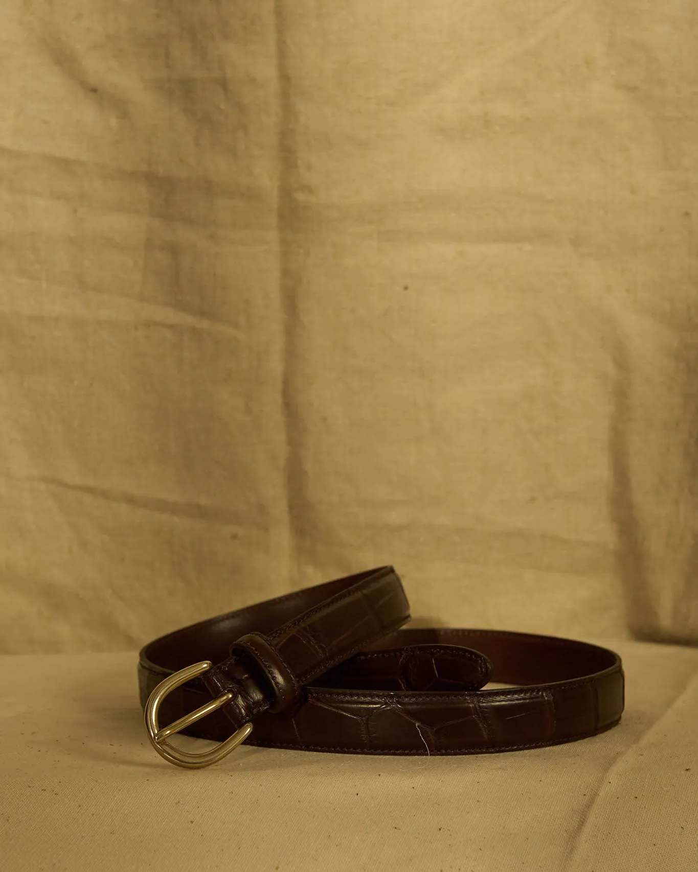 Nonpareil Brown Mississippi Alligator Belt sold by Rubato product image thumbnail 2