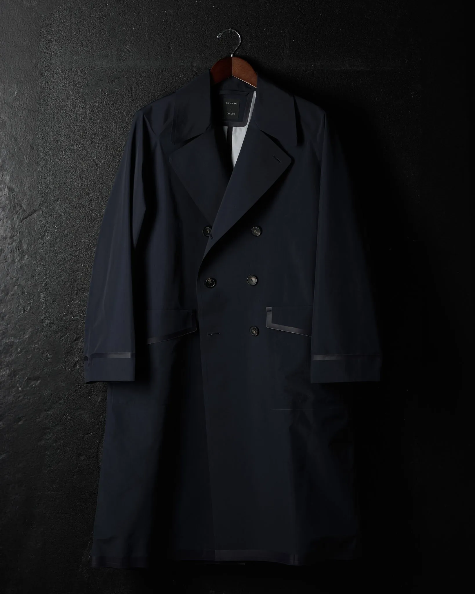Storm Coat in Deep Navy sold by Rubato