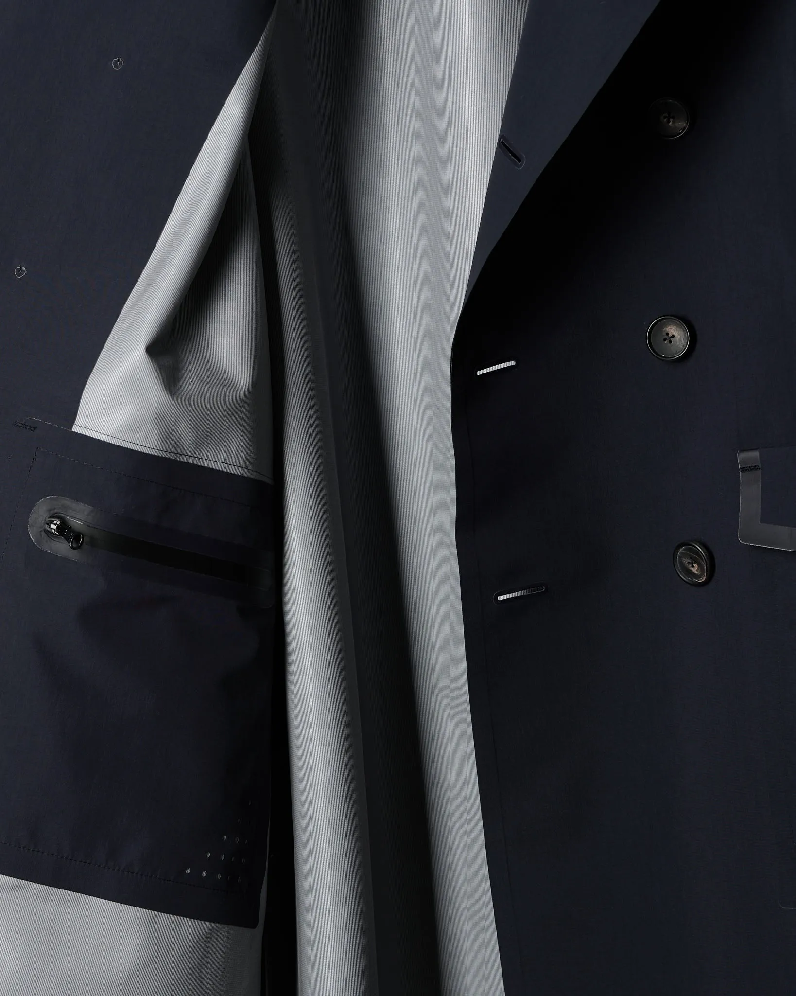 Storm Coat in Deep Navy sold by Rubato product image thumbnail 4