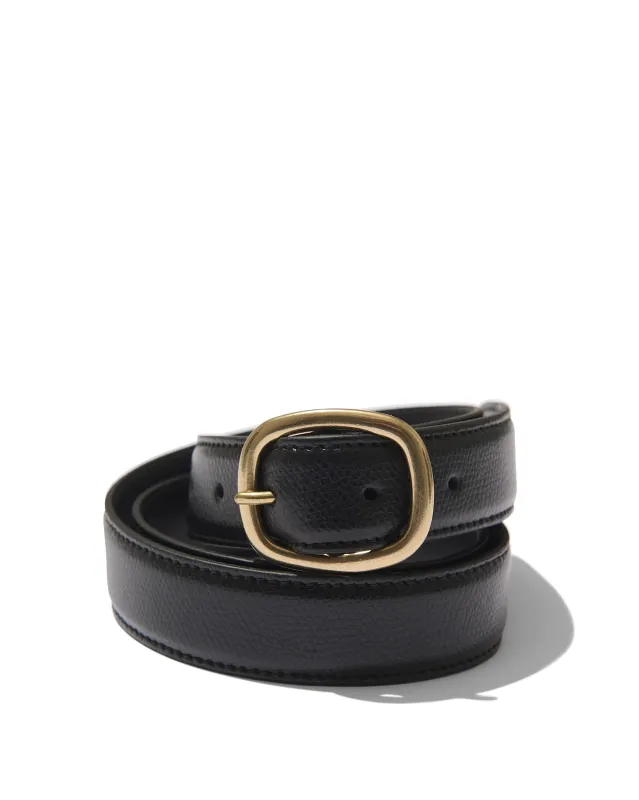 Ellington Belt in Black Grain sold by Rubato