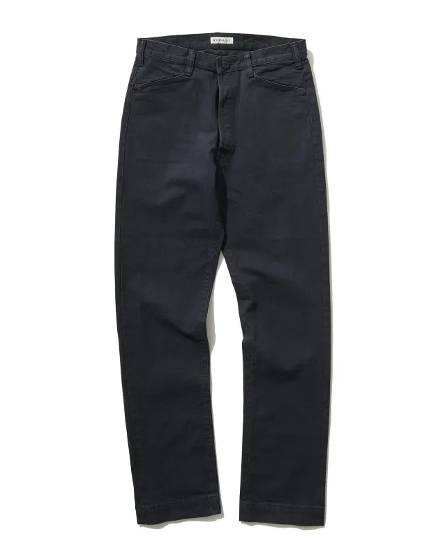 French Pocket Trouser in Navy HBT sold by Rubato