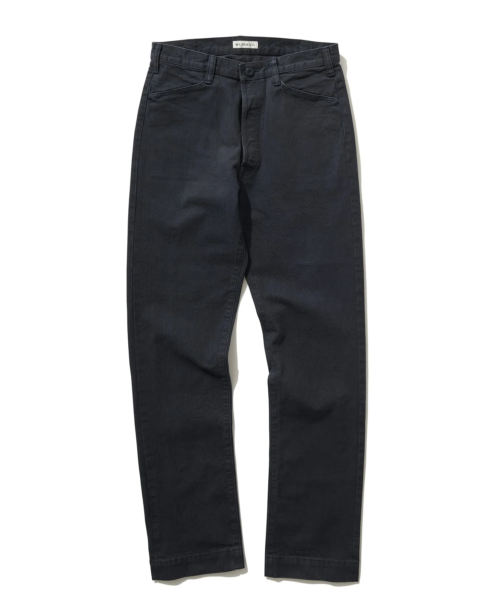French Pocket Trouser in Navy HBT sold by Rubato