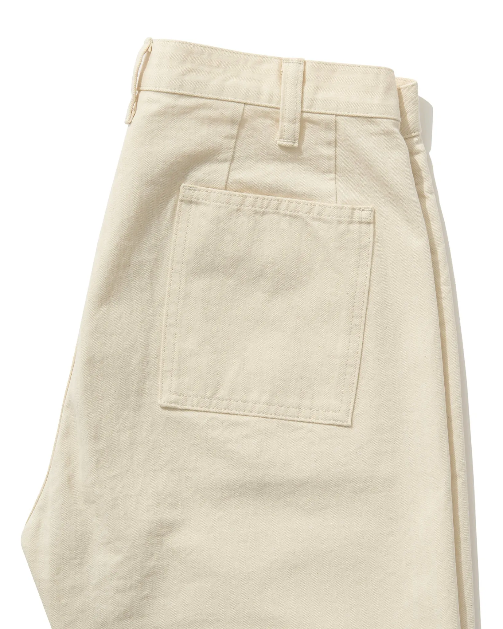 French Pocket Trouser in Cream HBT sold by Rubato product image thumbnail 4