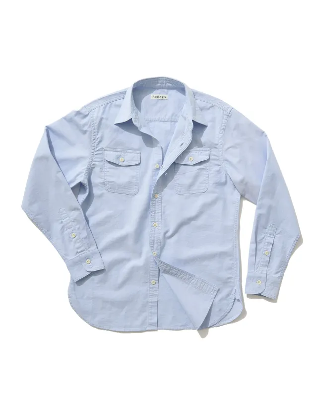 "R" Shirt in New Haven Blue Oxford sold by Rubato