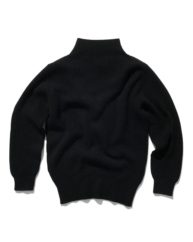 Funnel Neck in Black sold by Rubato