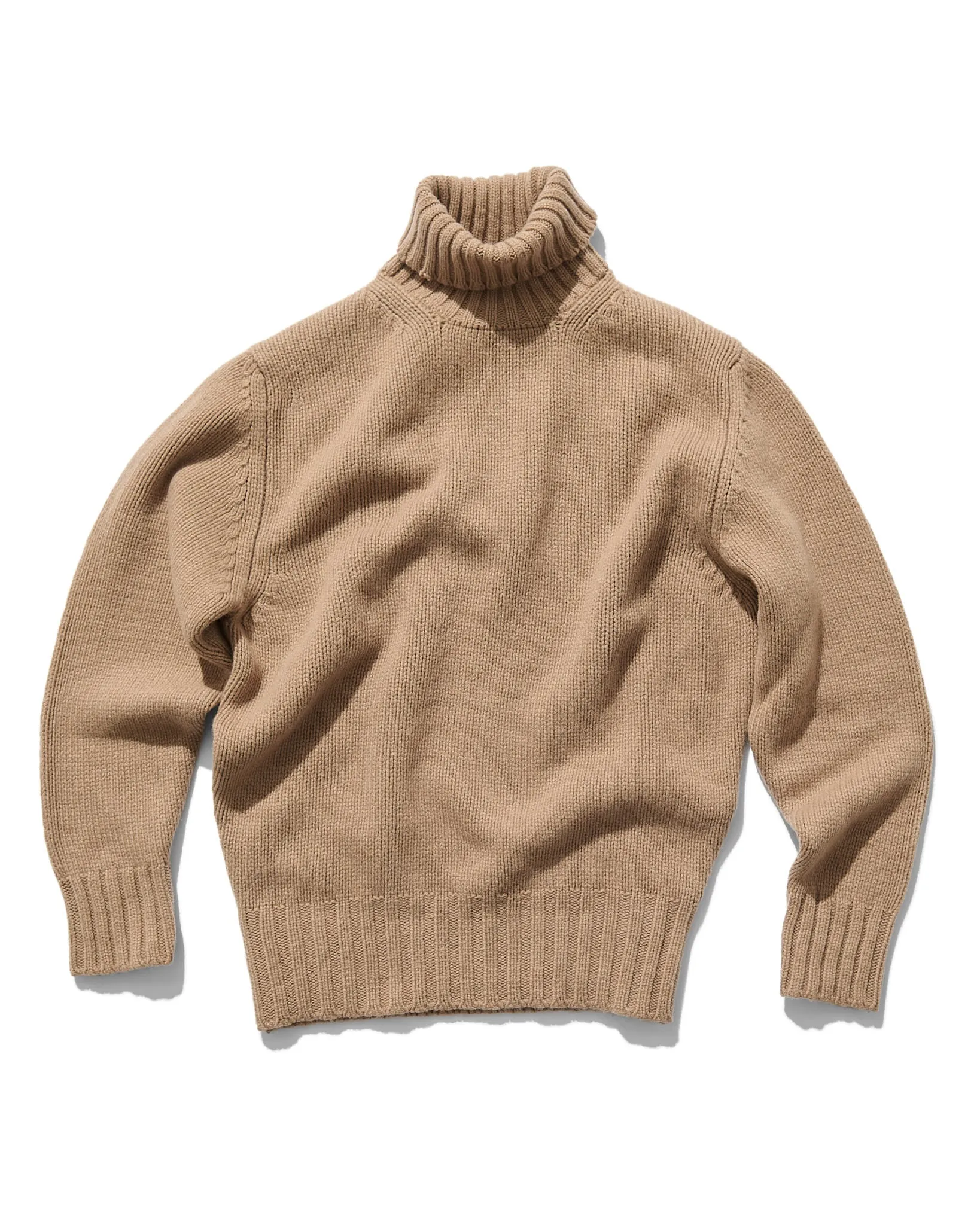 Explorer's Roll Neck in Camel sold by Rubato