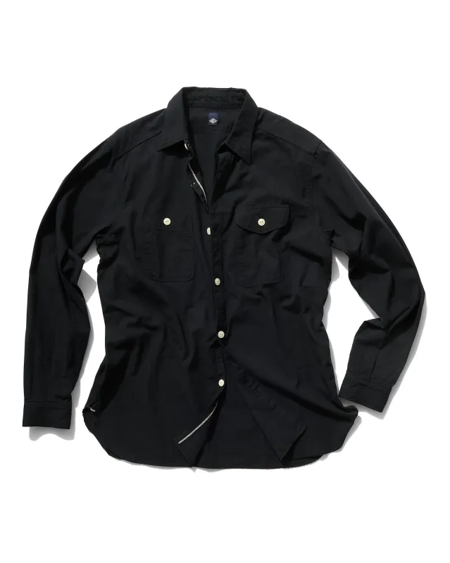Work Shirt in Black Selvage Chambray sold by Rubato
