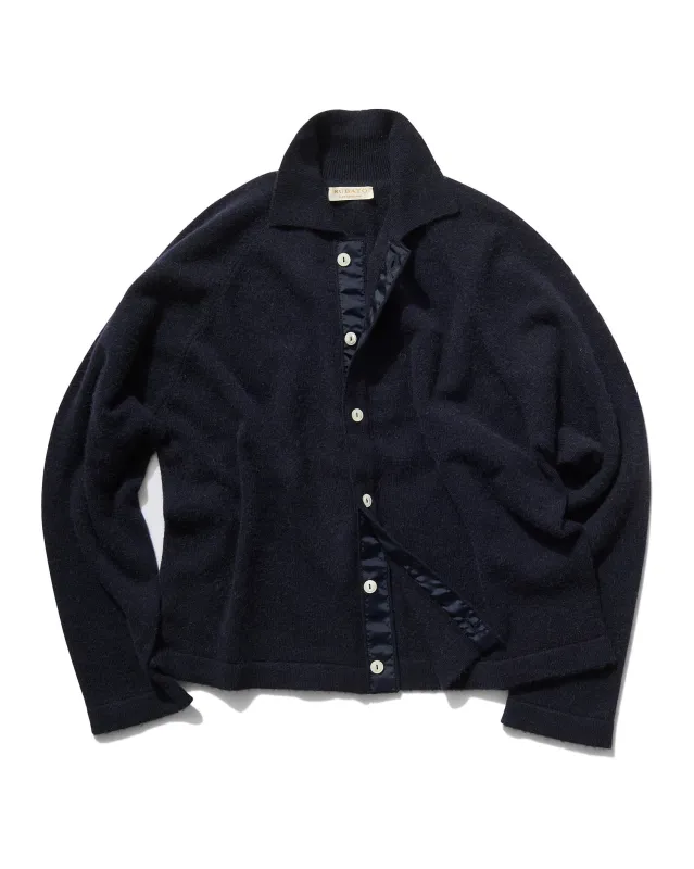 Button-Through Polo in Navy Camelhair sold by Rubato