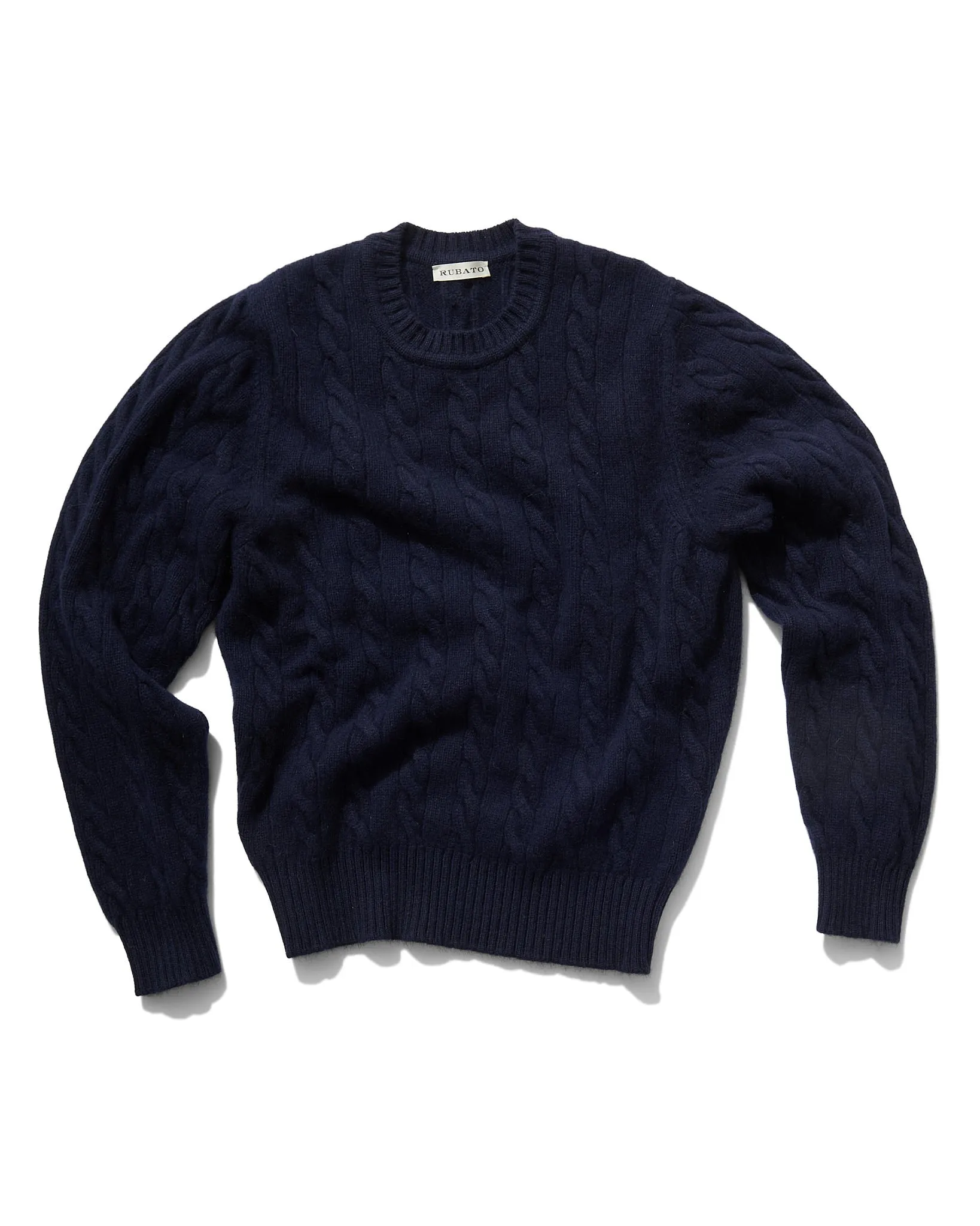 Geelongora Cable Knit in Navy sold by Rubato