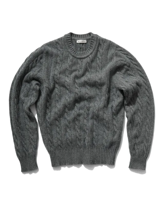 Geelongora Cable Knit in Grey sold by Rubato