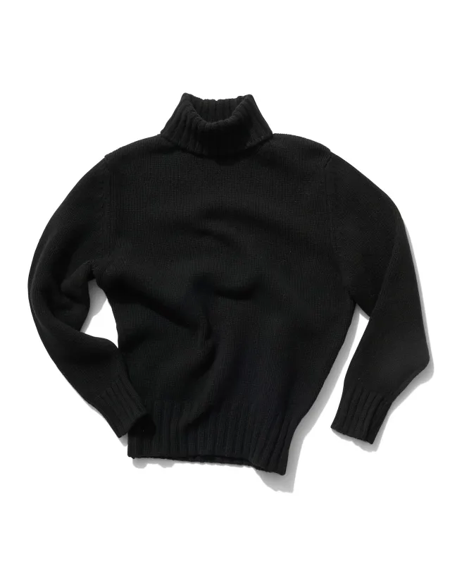Explorer's Roll Neck in Black sold by Rubato