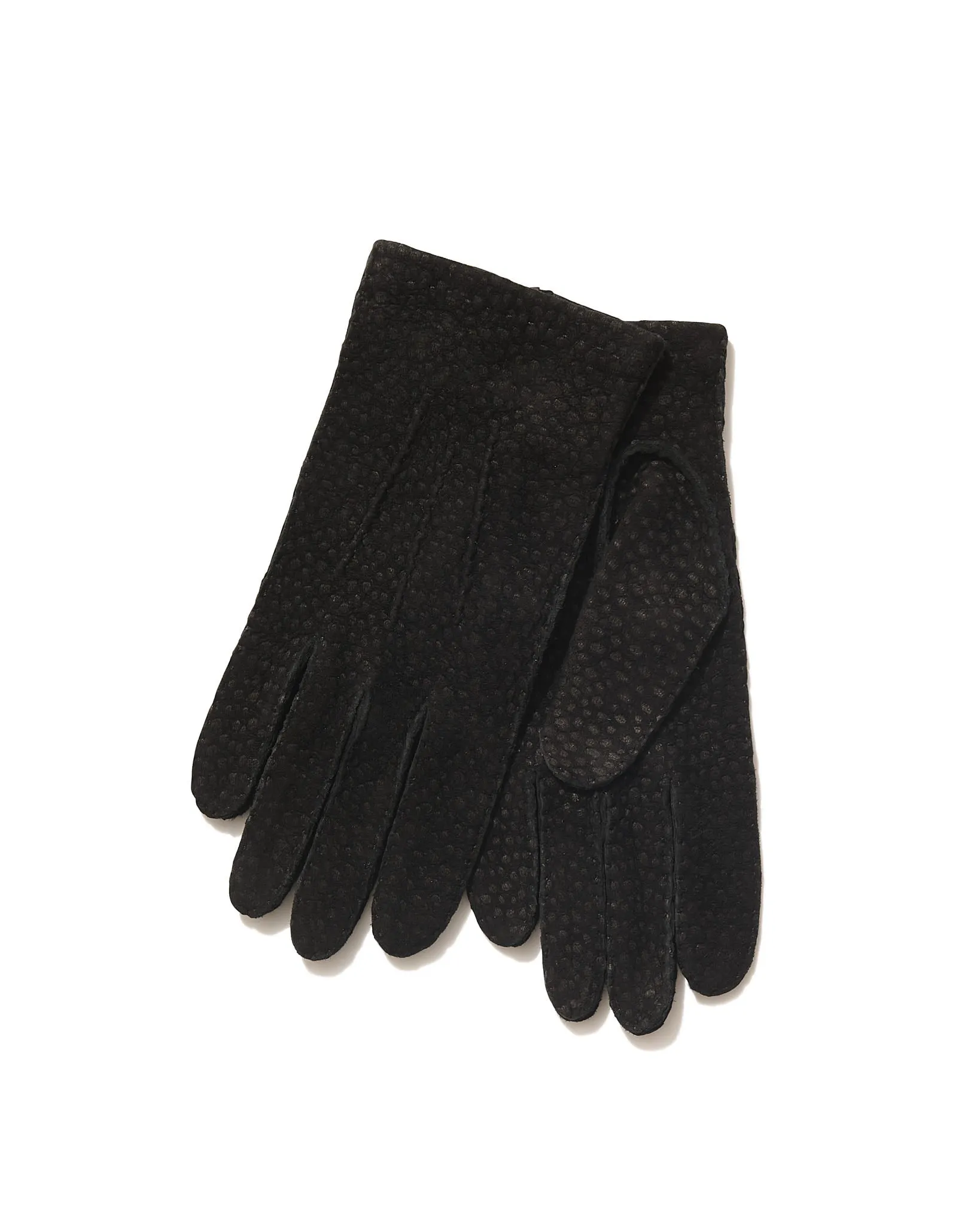 Unlined Carpincho Gloves in Black sold by Rubato
