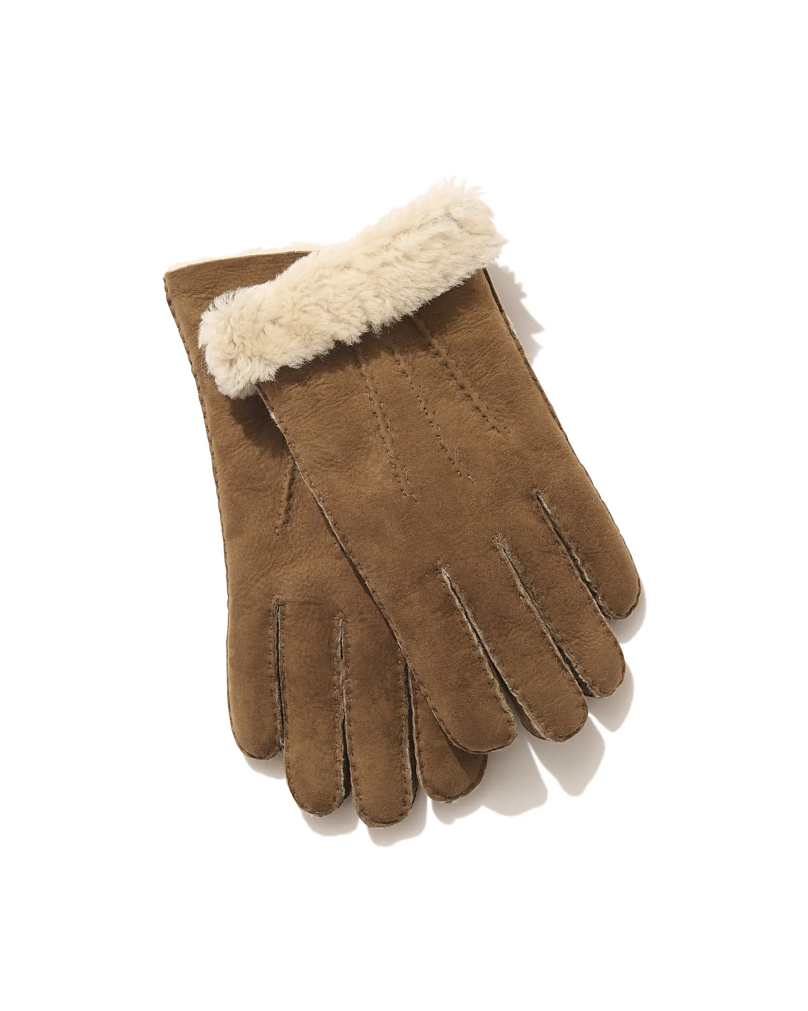 Shearling Gloves in Hazel sold by Rubato
