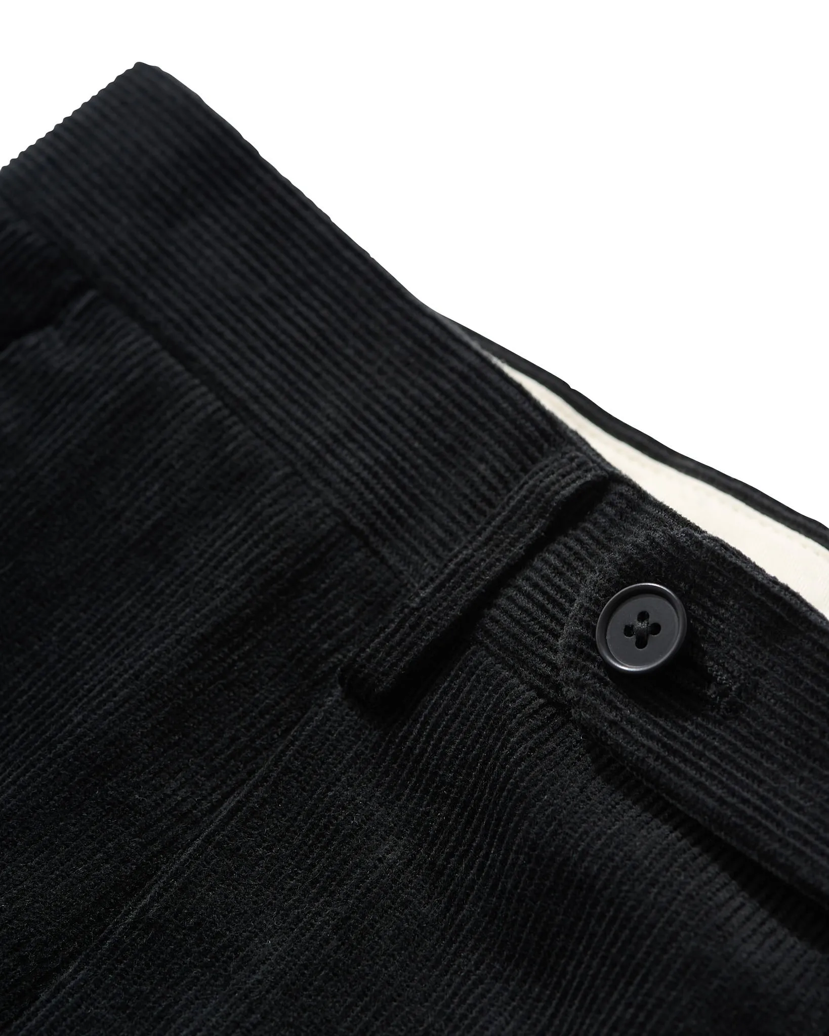 Single Pleat Slacks in Black Corduroy sold by Rubato product image thumbnail 3