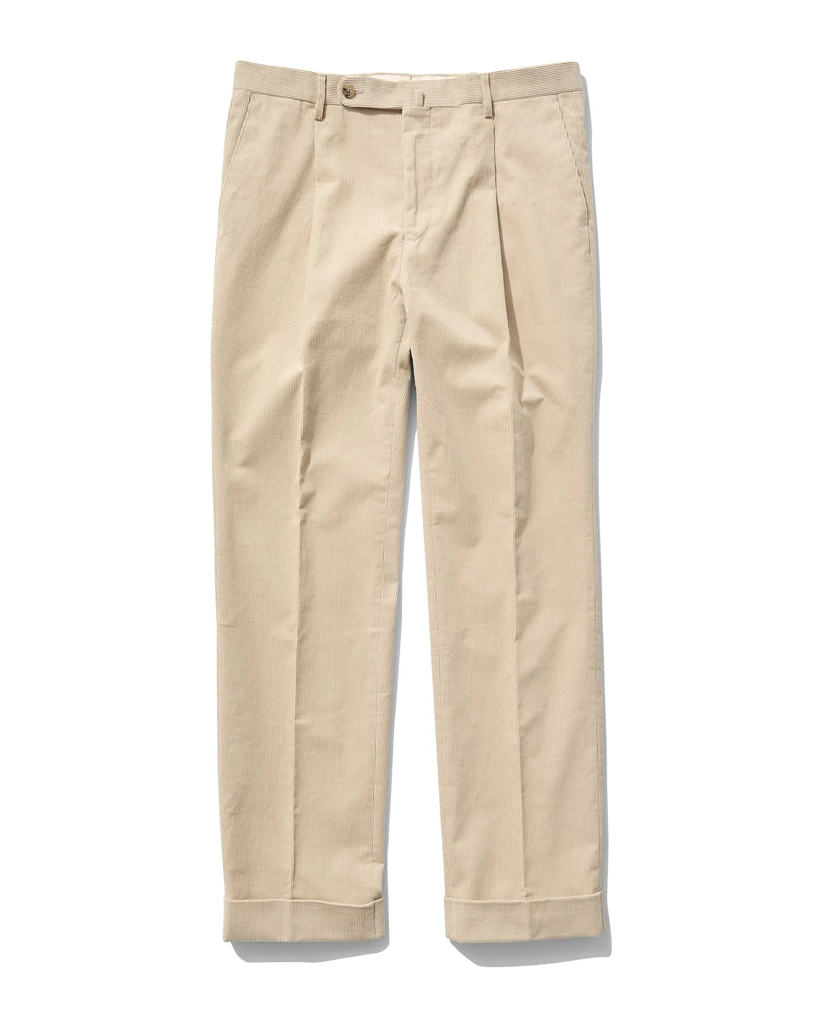 Single Pleat Slacks in Wheat Corduroy sold by Rubato product image thumbnail 2