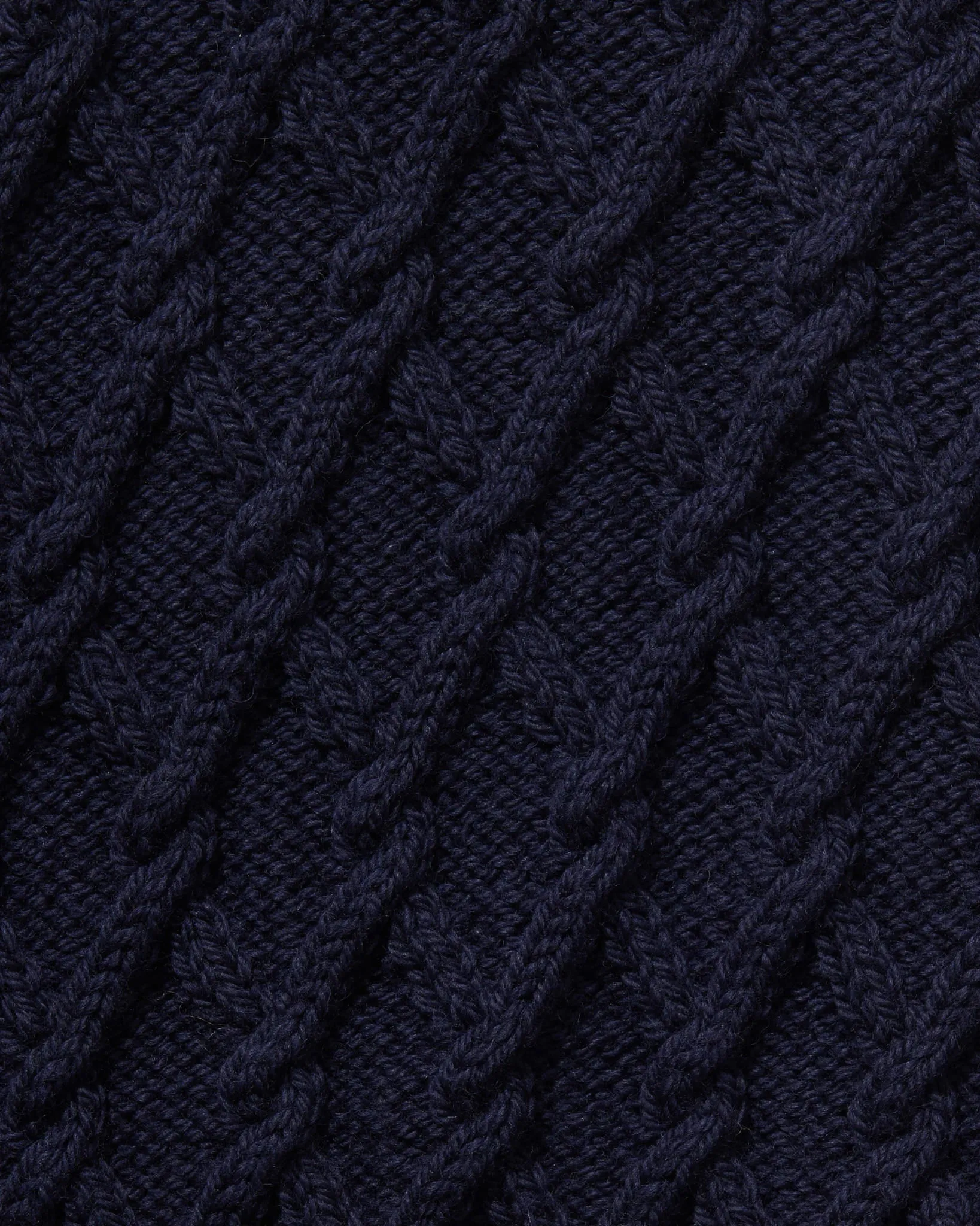 Hand-Knitted Lambswool Mariner Roll Neck Navy sold by Rubato product image thumbnail 2