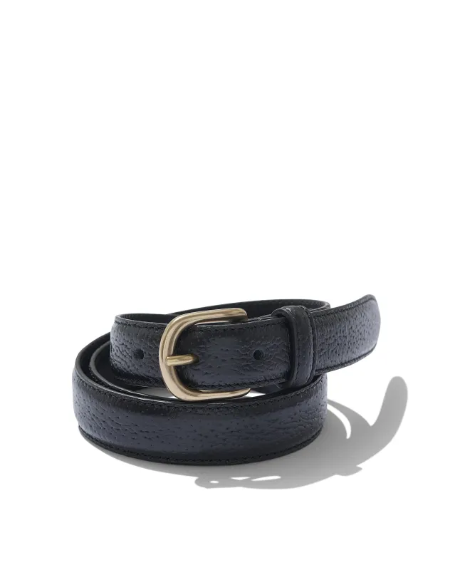 Classic Belt in Black Pigskin sold by Rubato