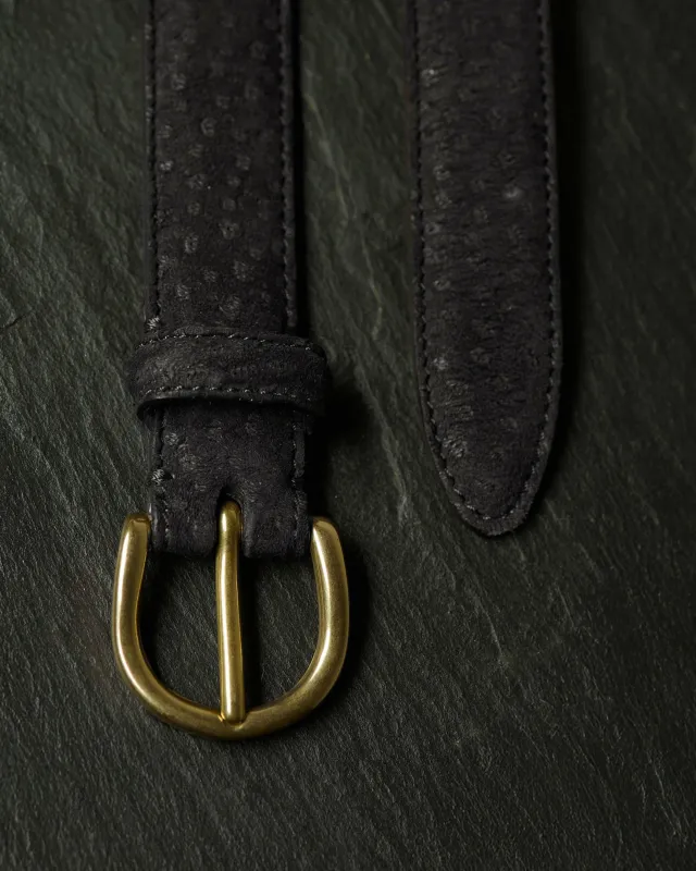 Nonpareil Carpincho Belt in Black sold by Rubato
