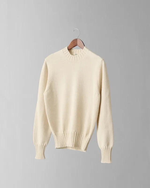 Nonpareil Cortina Crew Neck in Bianco sold by Rubato