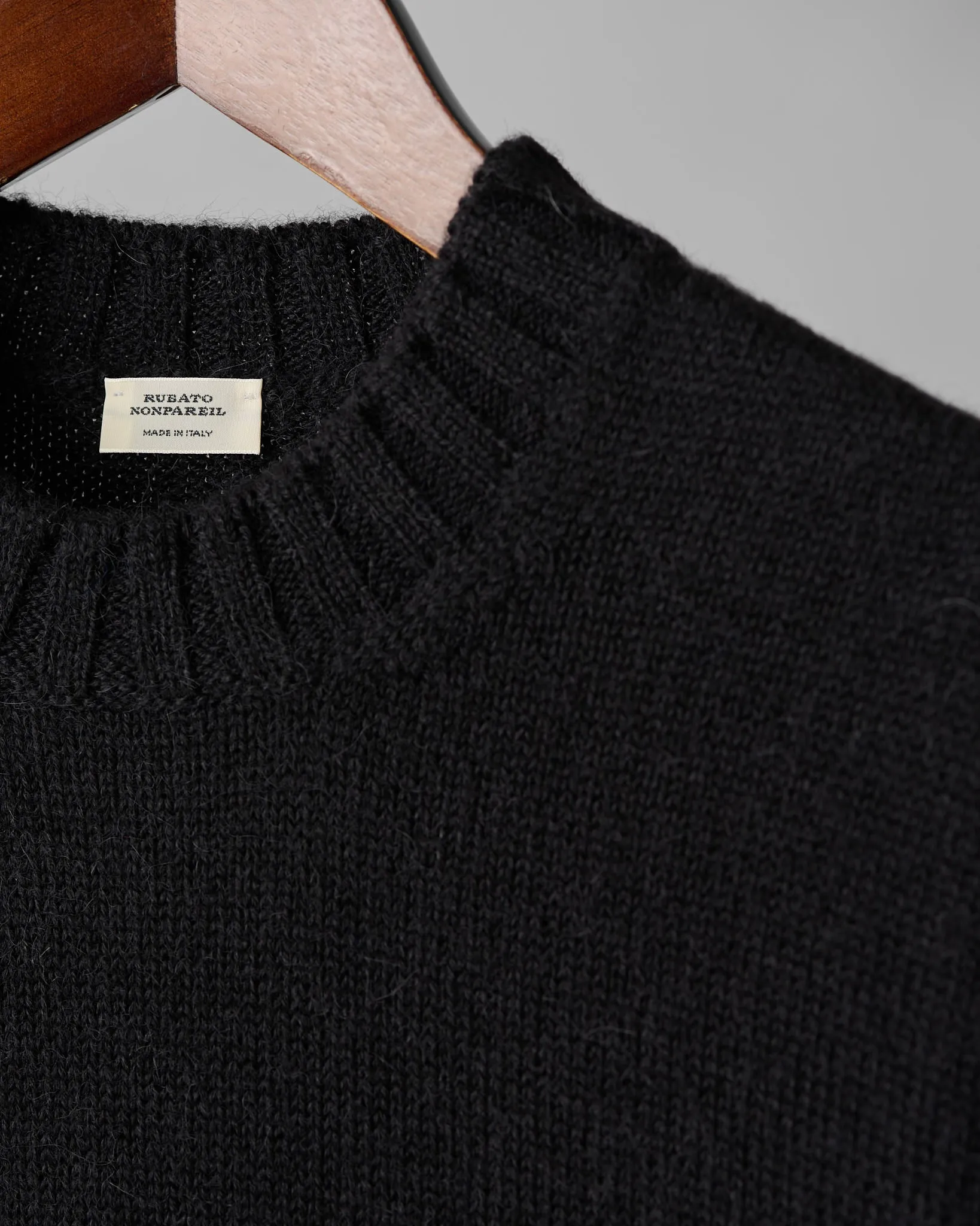 Nonpareil Cortina Crew Neck in Nero sold by Rubato product image thumbnail 2