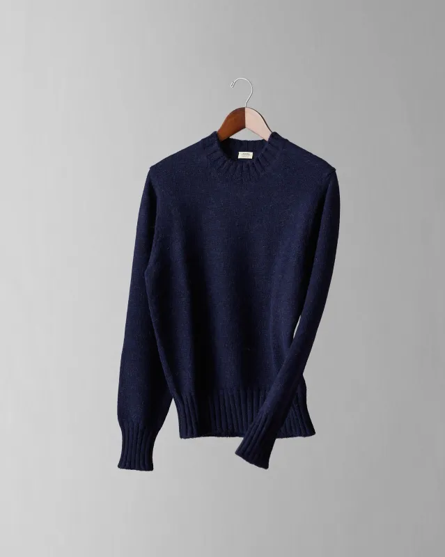 Nonpareil Cortina Crew Neck in Blu Scuro sold by Rubato