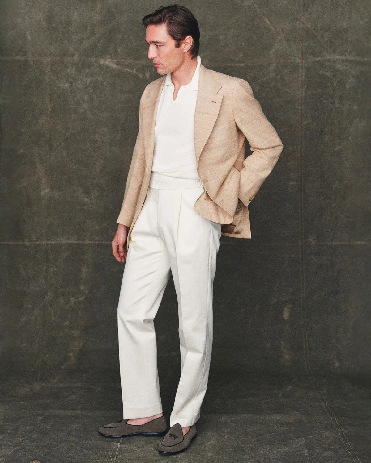 Cotton Slacks in Cream sold by Rubato