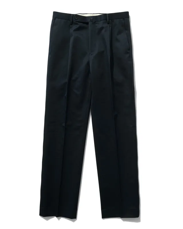Cotton Slacks in Navy made by Rubato