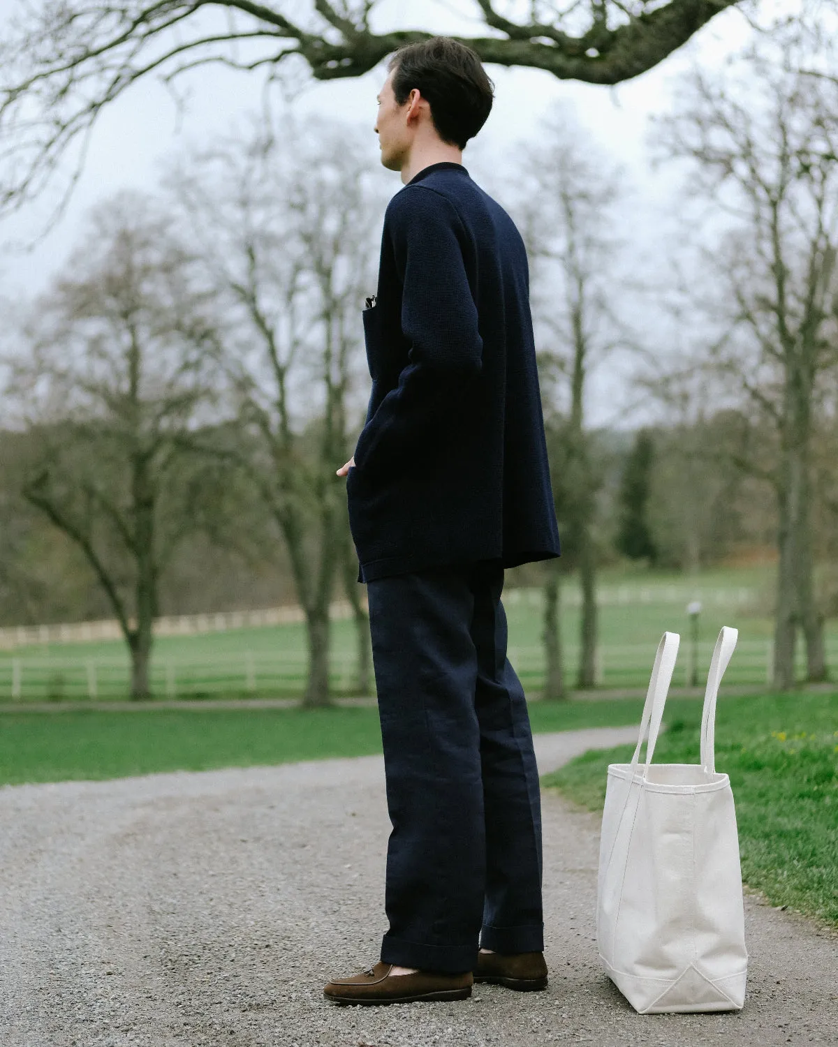 Linen Slacks in Navy sold by Rubato product image thumbnail 5