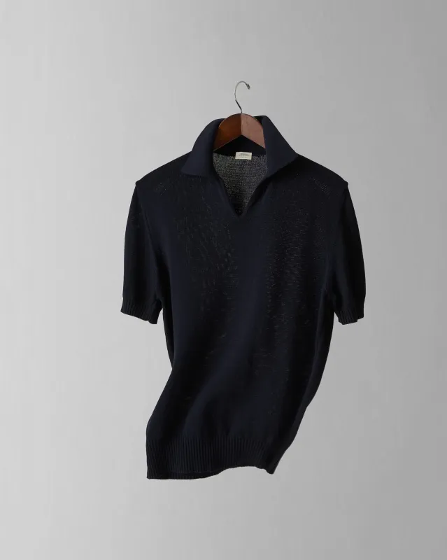 Nonpareil Fairbanks Polo in Navy made by Rubato