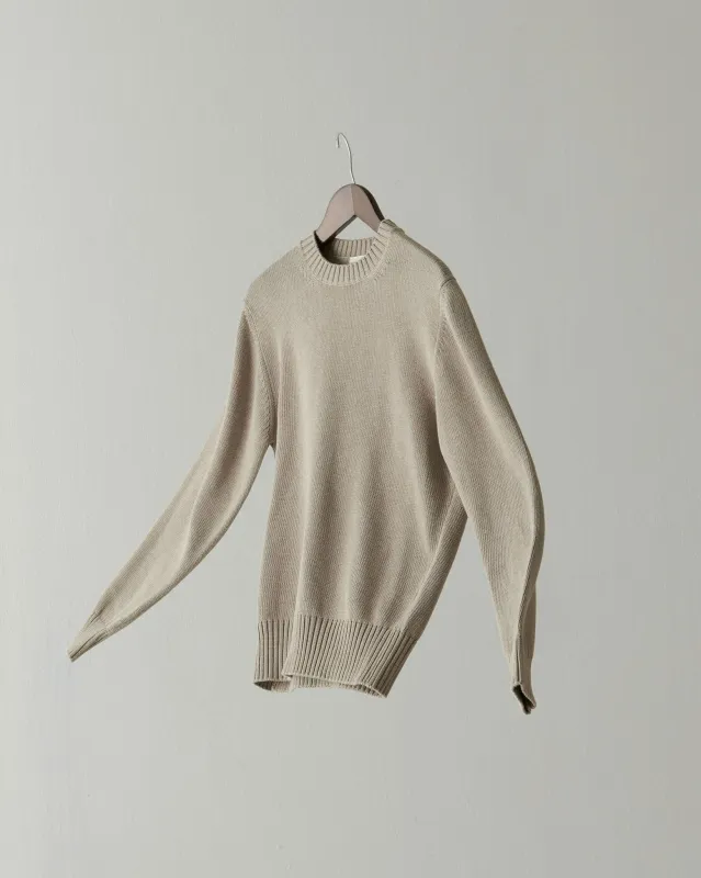 Nonpareil Heavy Crew Neck in Polvere made by Rubato