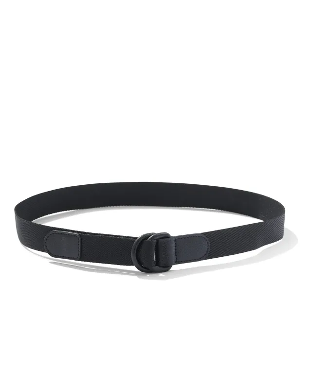 Webbing Belt in Black made by Rubato