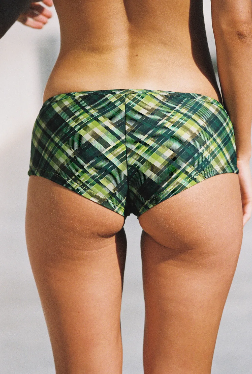Paris Hot Pant - Green Plaid sold by SNRKLBR product image thumbnail 2