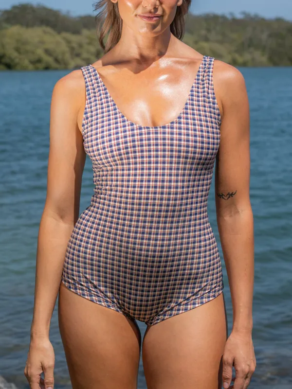 Surf Suit One Piece - Vera's Plaid sold by SNRKLBR