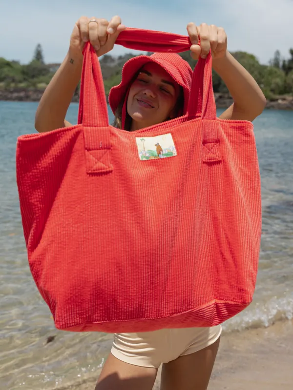 Beach Bag - Deadstock Coral made by SNRKLBR