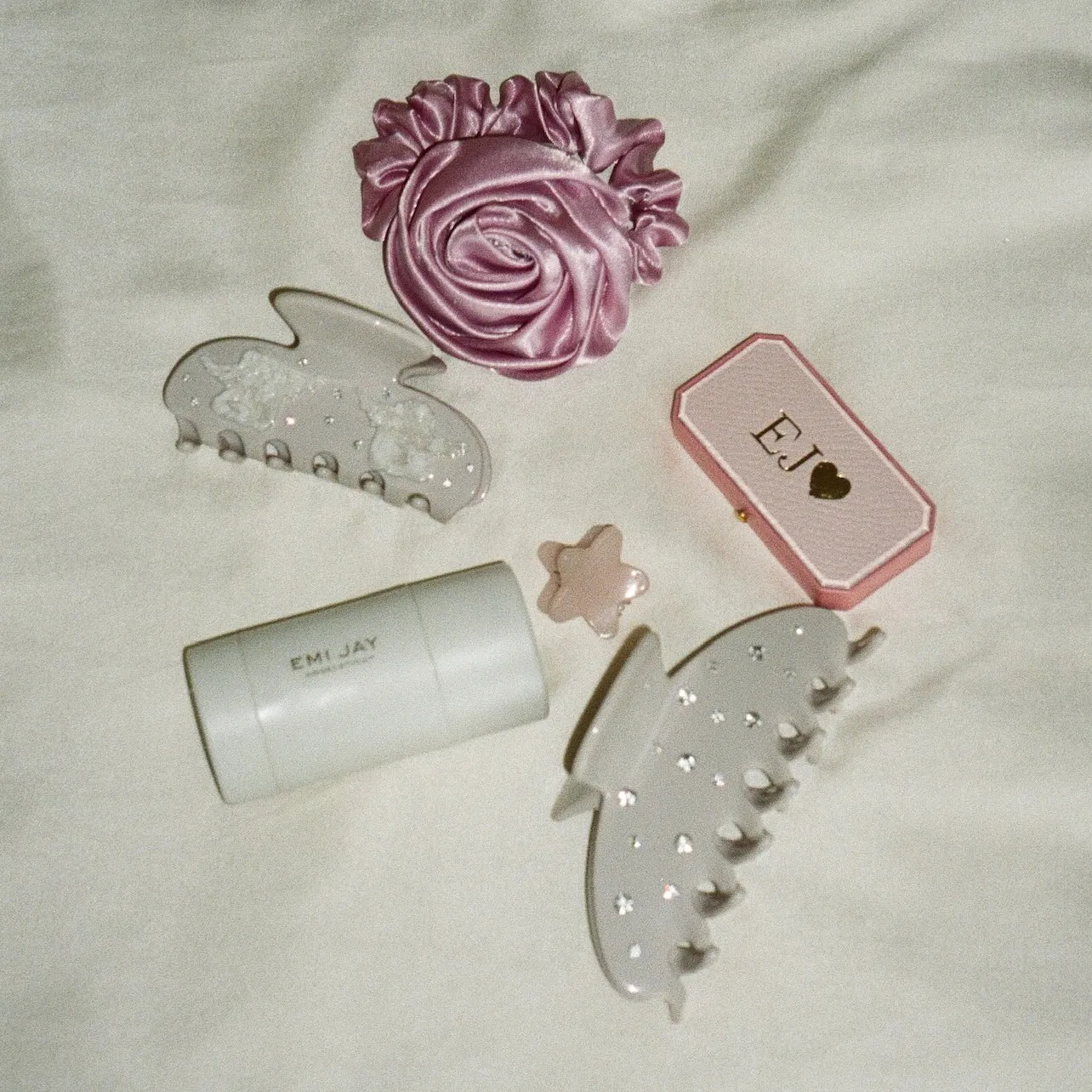 Rosette Scrunchie in Candy Pink sold by Emi Jay product image thumbnail 2