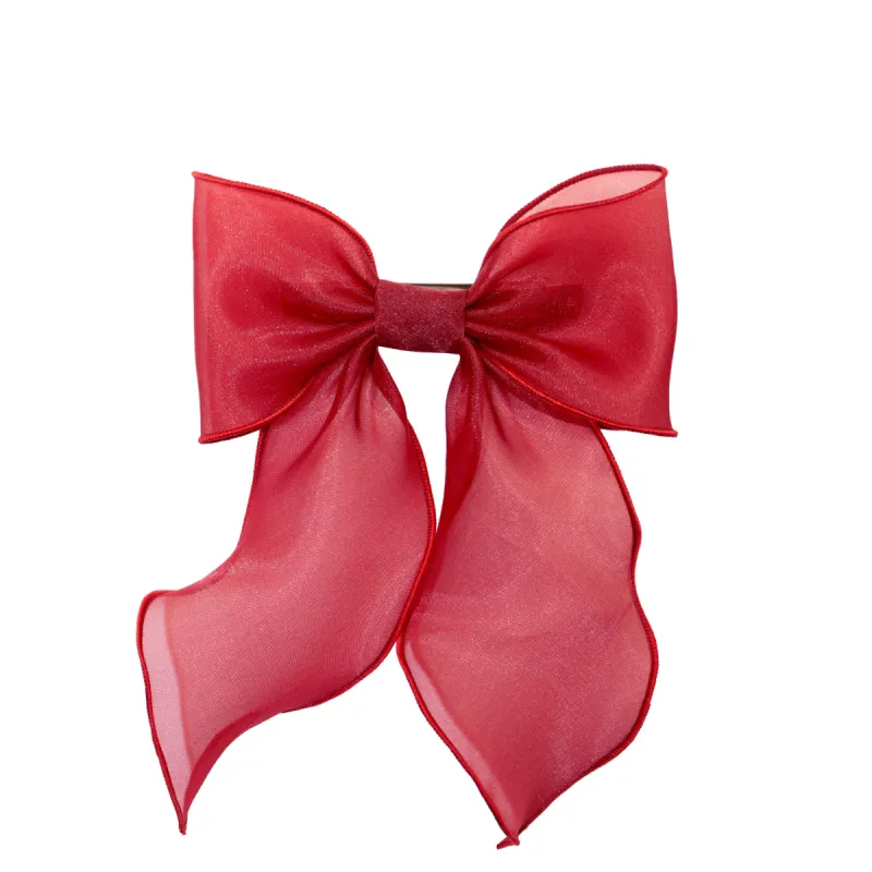 Bow Barrette in Cherry Kiss sold by Emi Jay