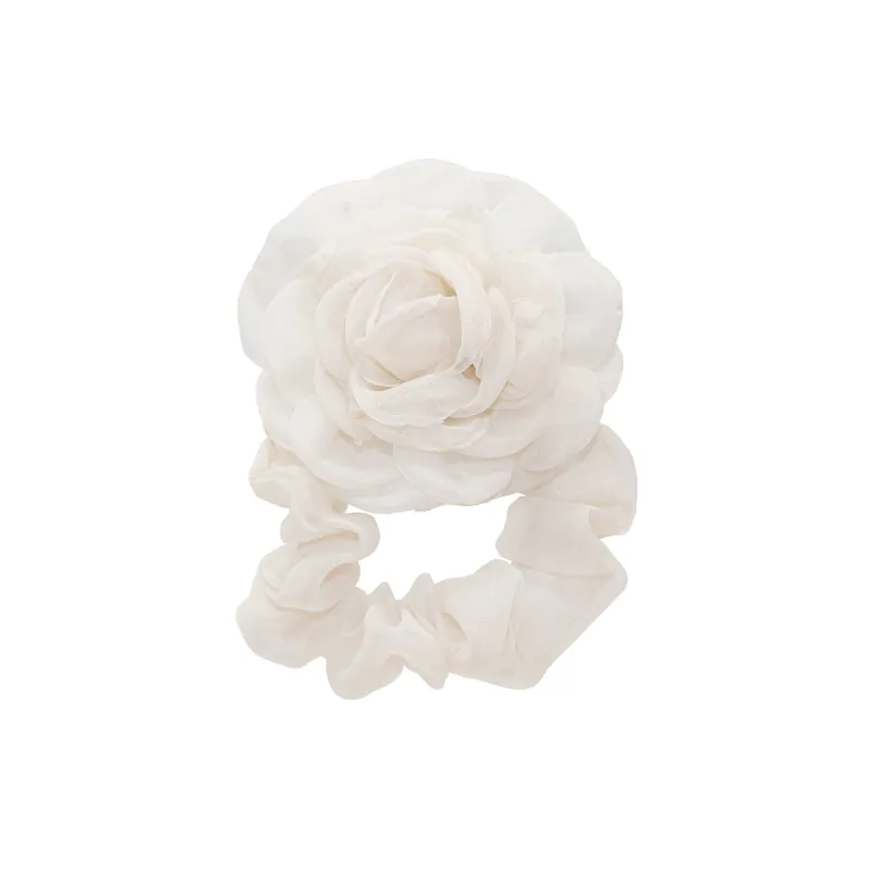 Camellia Scrunchie in Oyster sold by Emi Jay