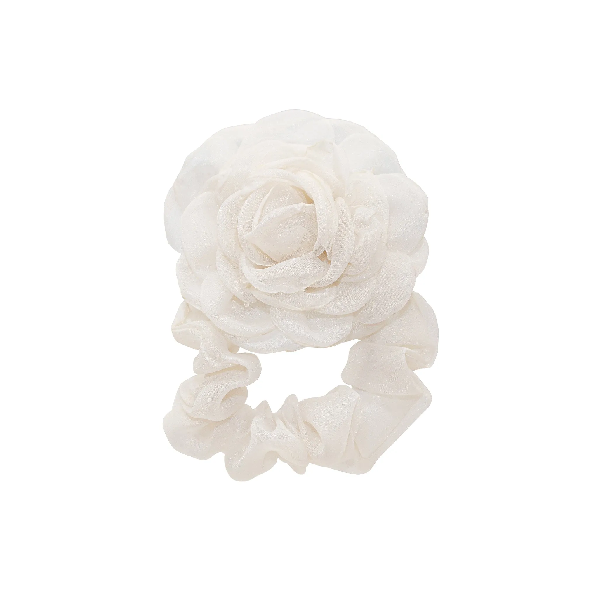 Camellia Scrunchie in Oyster sold by Emi Jay