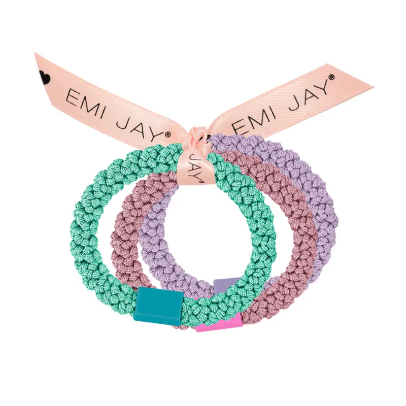 Gelato Knit Hair Ties 3-Pack sold by Emi Jay
