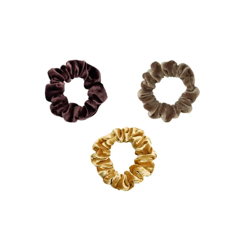Ginger Spice Velvet Scrunchies 3-Pack sold by Emi Jay