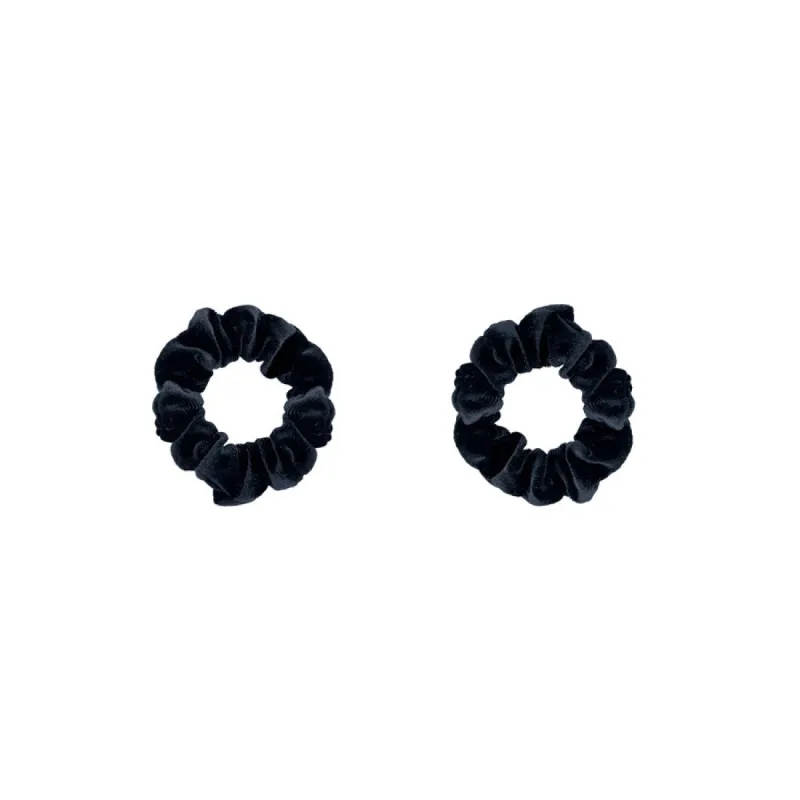 Black Velvet Scrunchies 2-Pack sold by Emi Jay