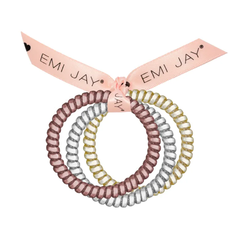 Pearl Twist Hair Ties 3-Pack sold by Emi Jay