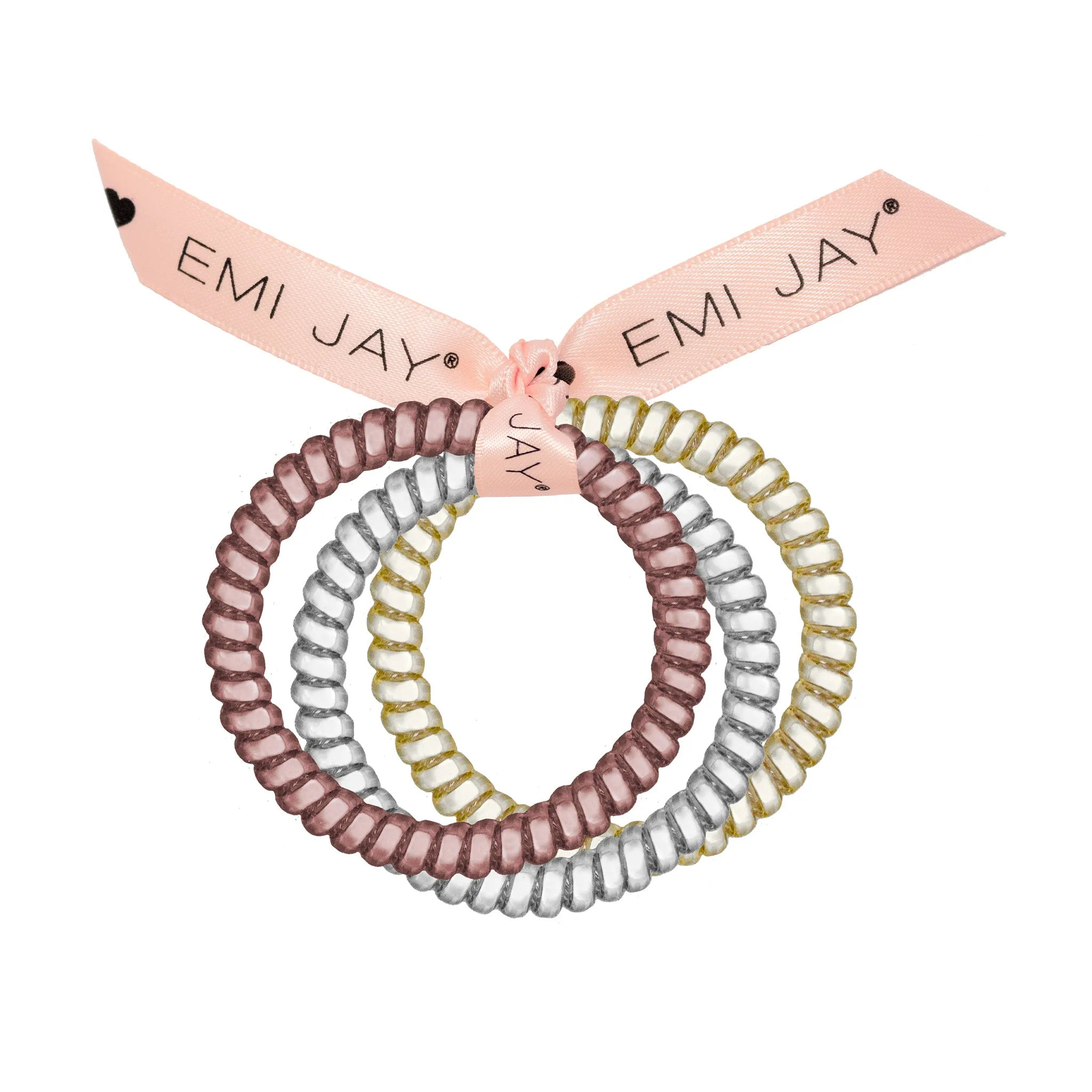 Pearl Twist Hair Ties 3-Pack sold by Emi Jay