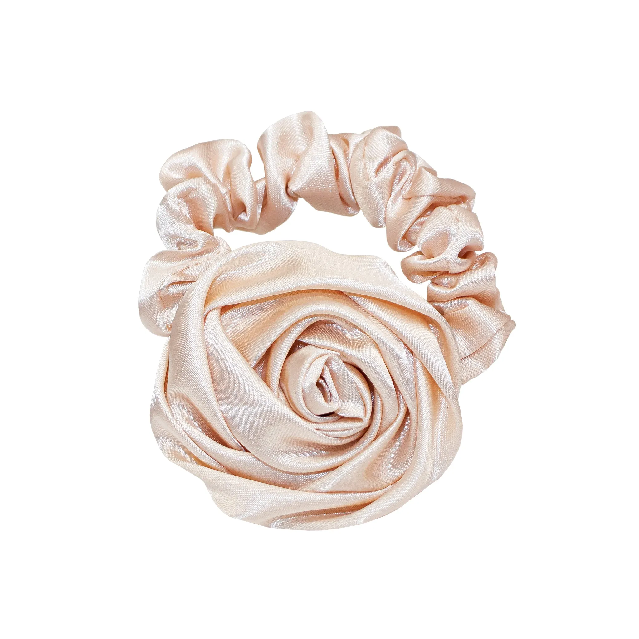 Rosette Scrunchie in Custard sold by Emi Jay
