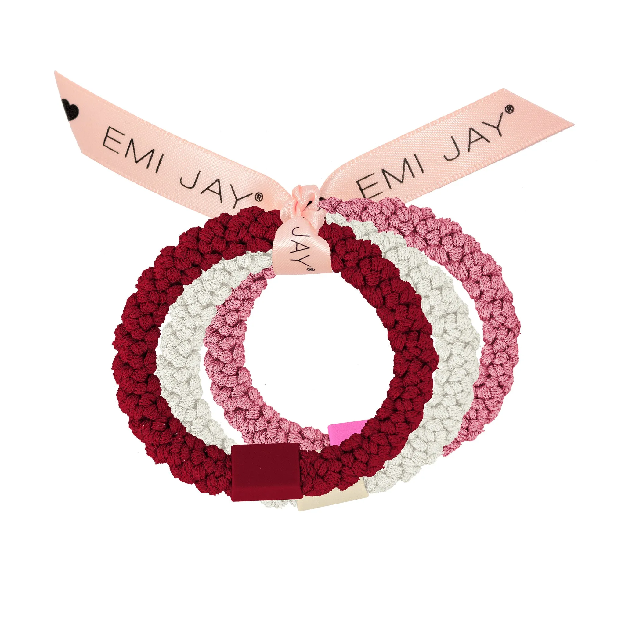 Forget-Me-Not Knit Hair Ties 3-Pack sold by Emi Jay