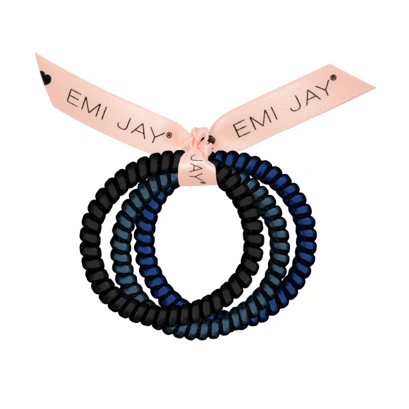 Midnight Twist Hair Ties 3-Pack sold by Emi Jay