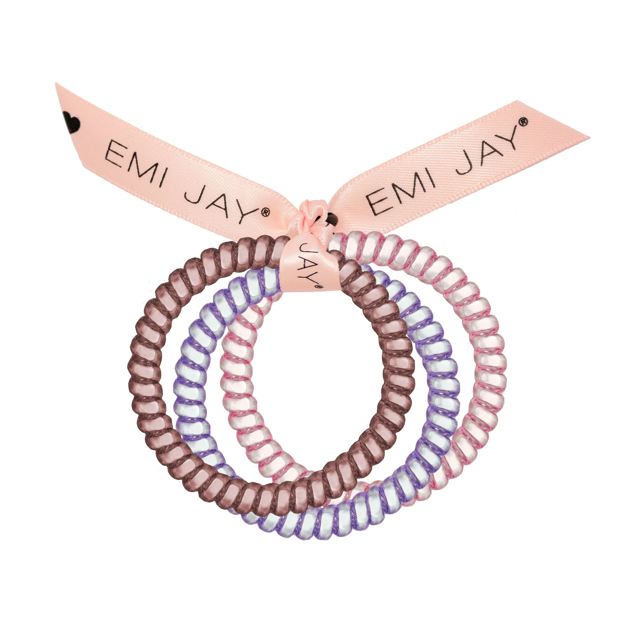 Rose Water Twist Hair Ties 3-Pack sold by Emi Jay