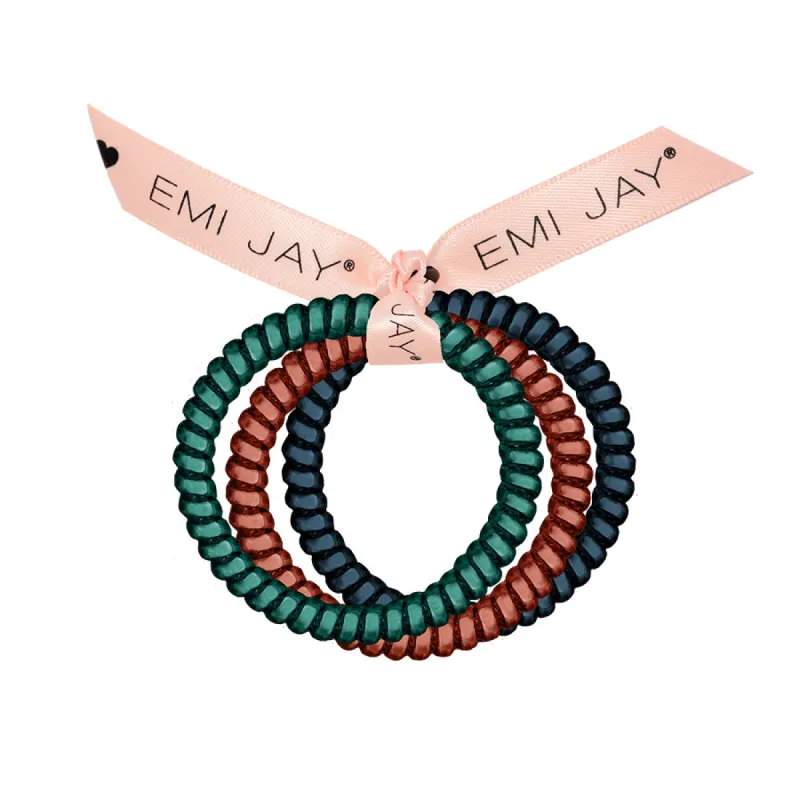 Apple Cider Twist Hair Ties 3-Pack sold by Emi Jay
