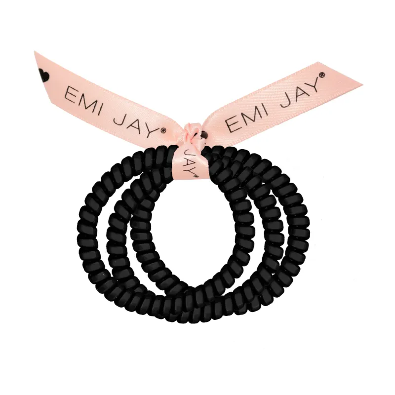 Black Magic Twist Hair Ties 3-Pack sold by Emi Jay